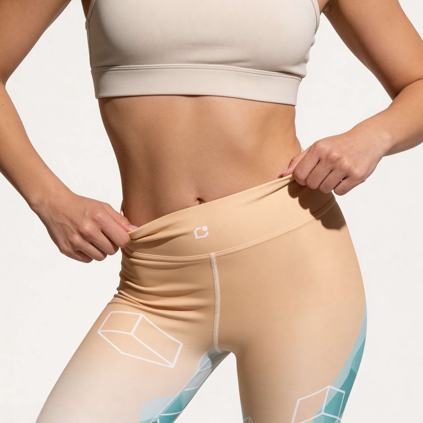 Geometrische yoga legging