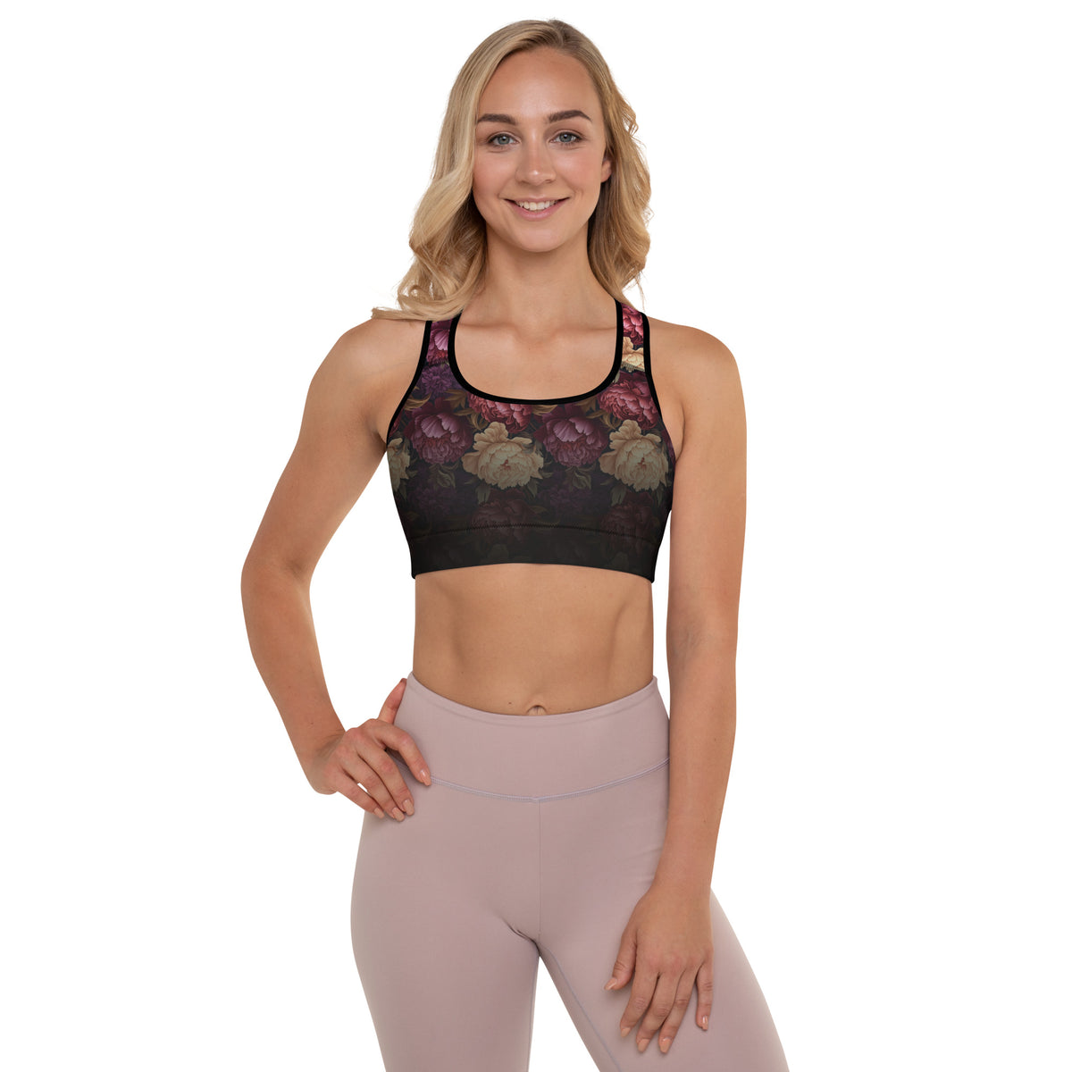 Peonie & Flower Sports Bra