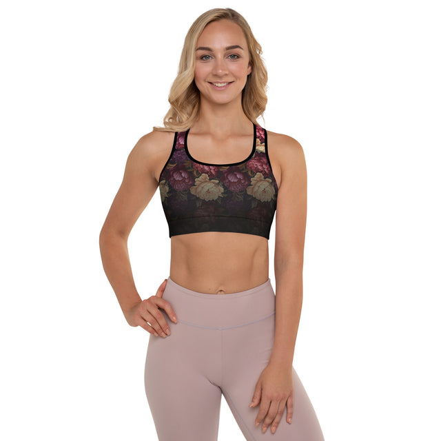 Peonie & Flower Sports Bra