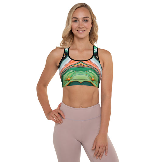 Abstract Liquid Sports Bra