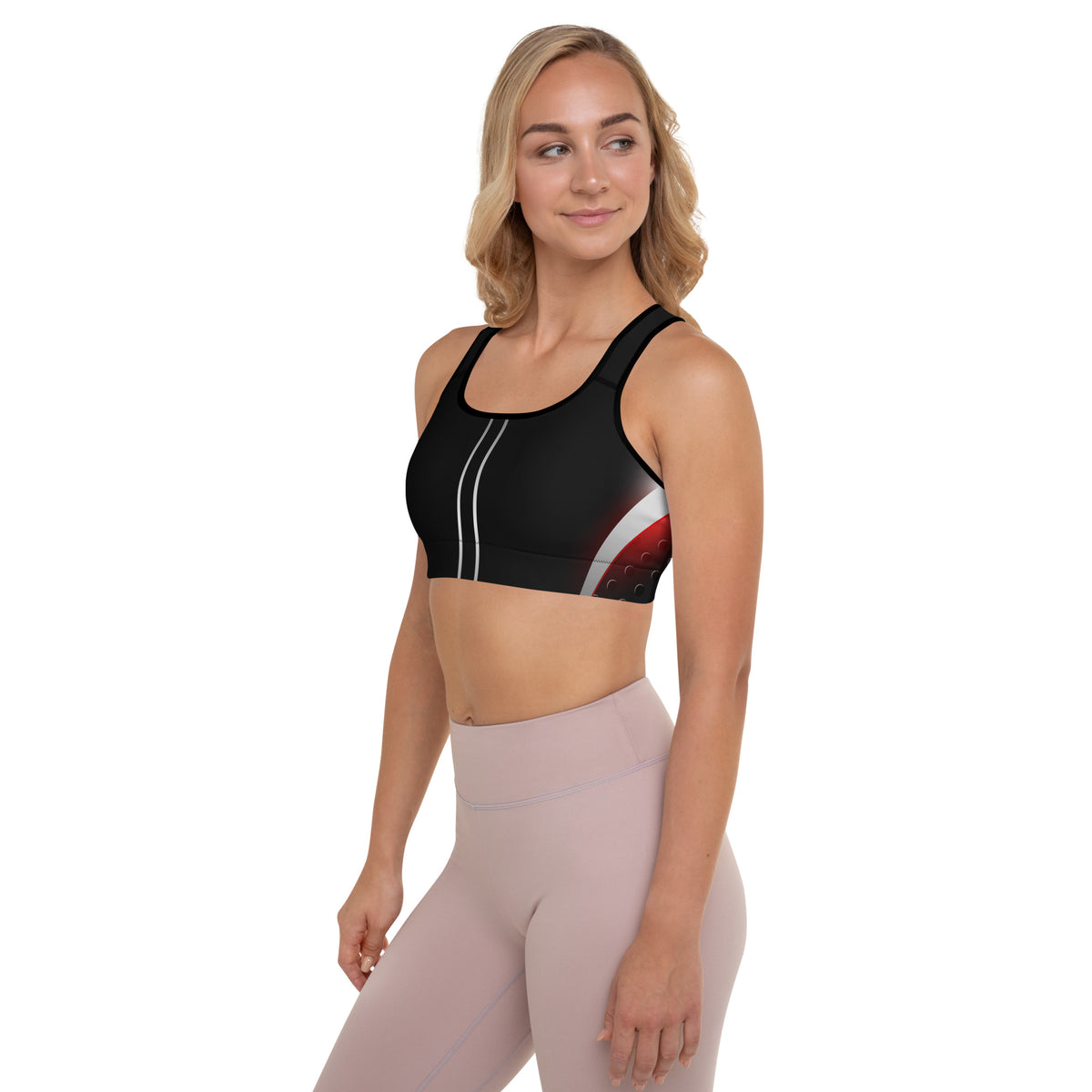 Black Carbon Sports Bra