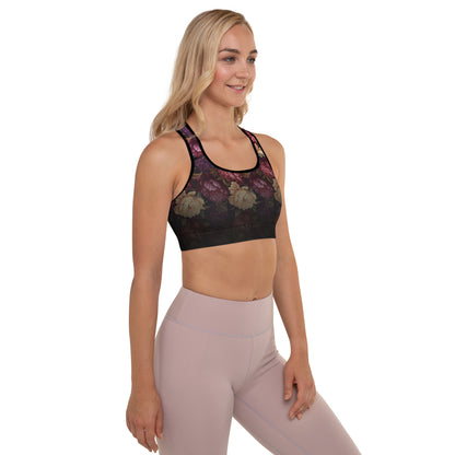 Peonie & Flower Sports Bra