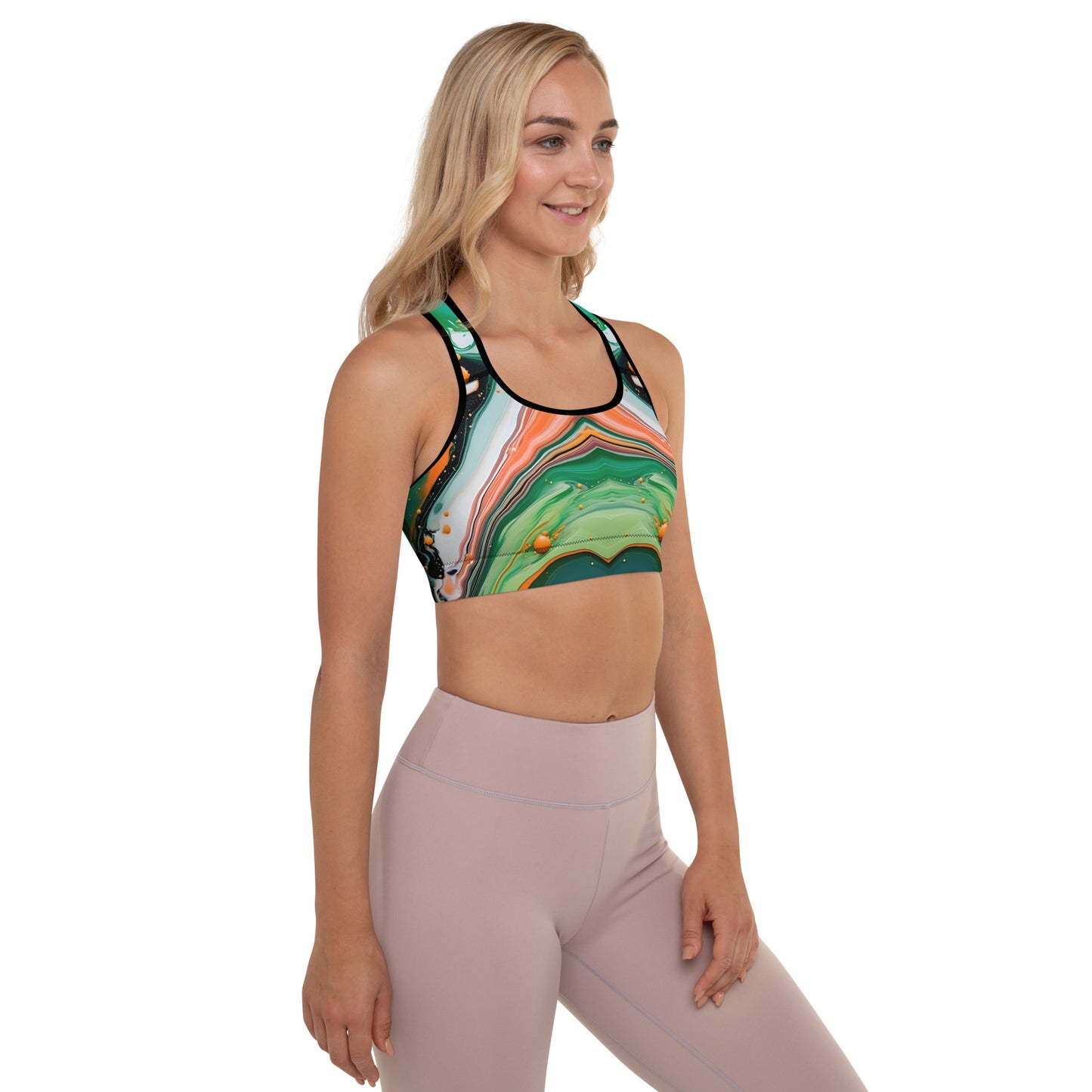 Abstract Liquid Sports Bra