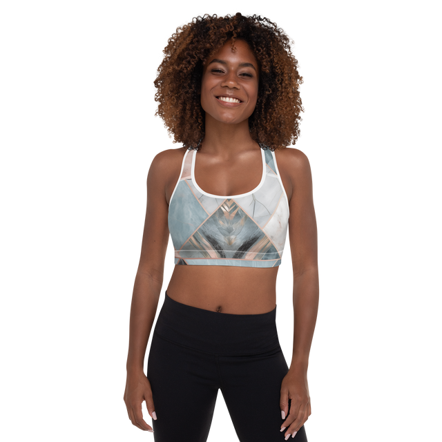 Pastel Marble Sports Bra