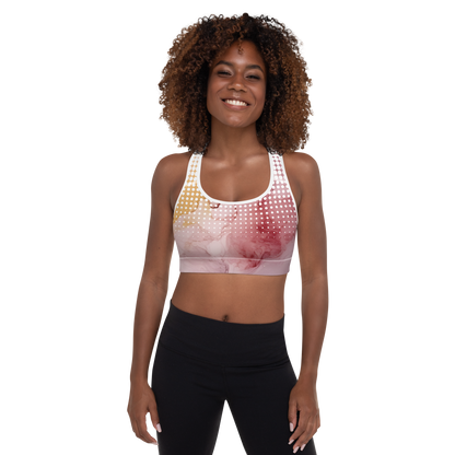 Pink Watercolor Sports Bra