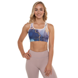 Purple Watercolor Blast Sports Bra