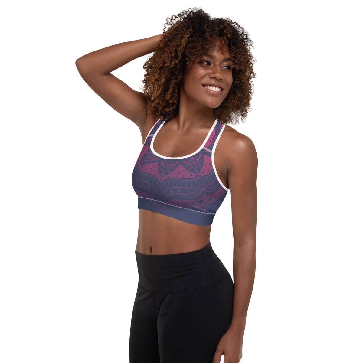 Abstract Mandala Sports Bra