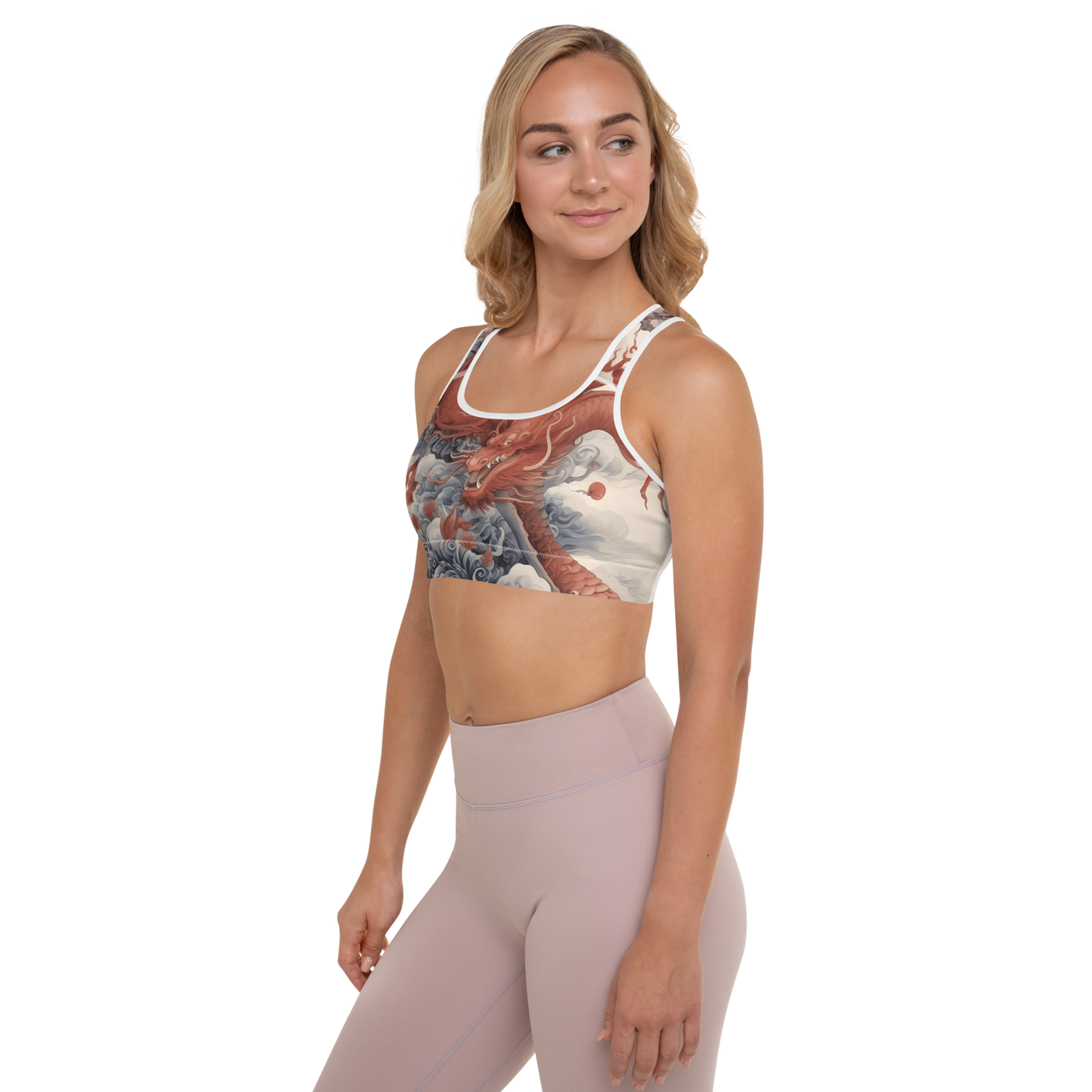 Watercolor Dragon Sports Bra