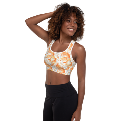 Watercolor Fox Sports Bra