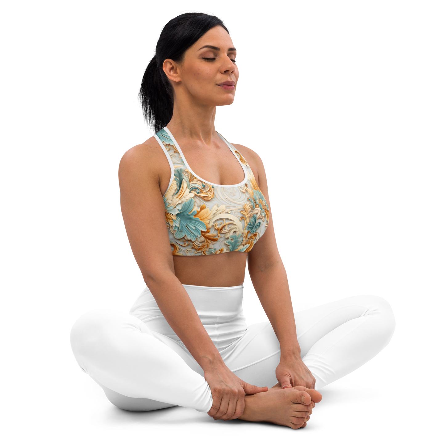 Fantasy Floral Sports Bra