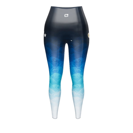 Blue Waves Alternative Yoga Leggings