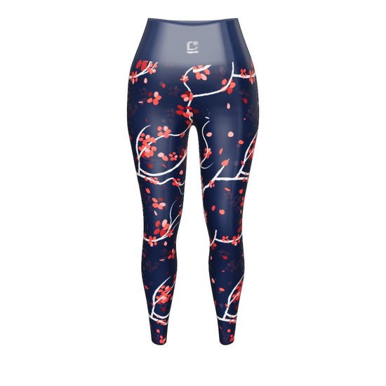 Cherry Blossom Yoga Leggings