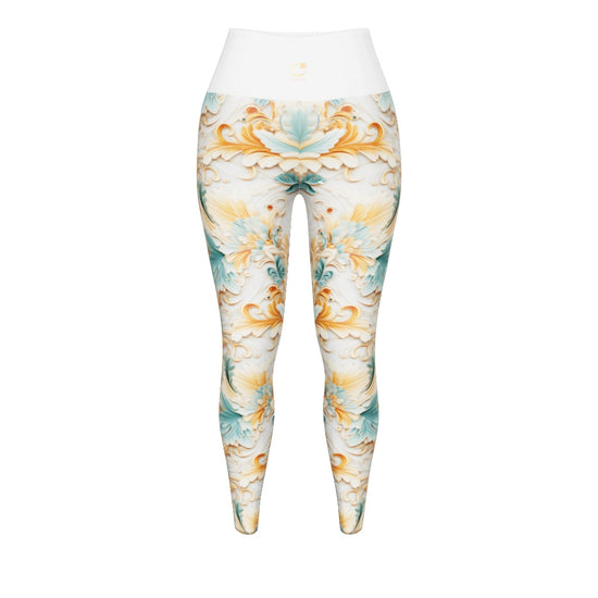 Fantasy Floral Yoga Leggings