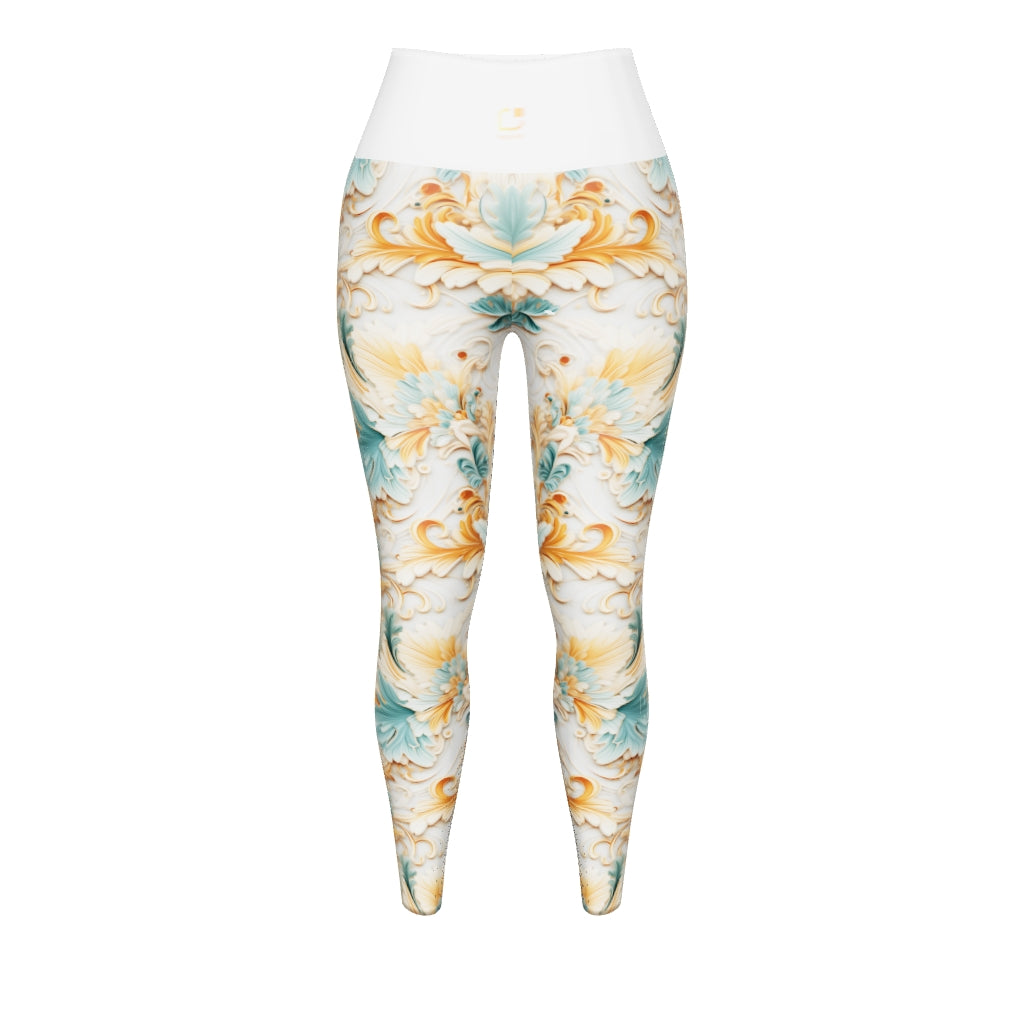 Fantasy Floral Yoga Leggings