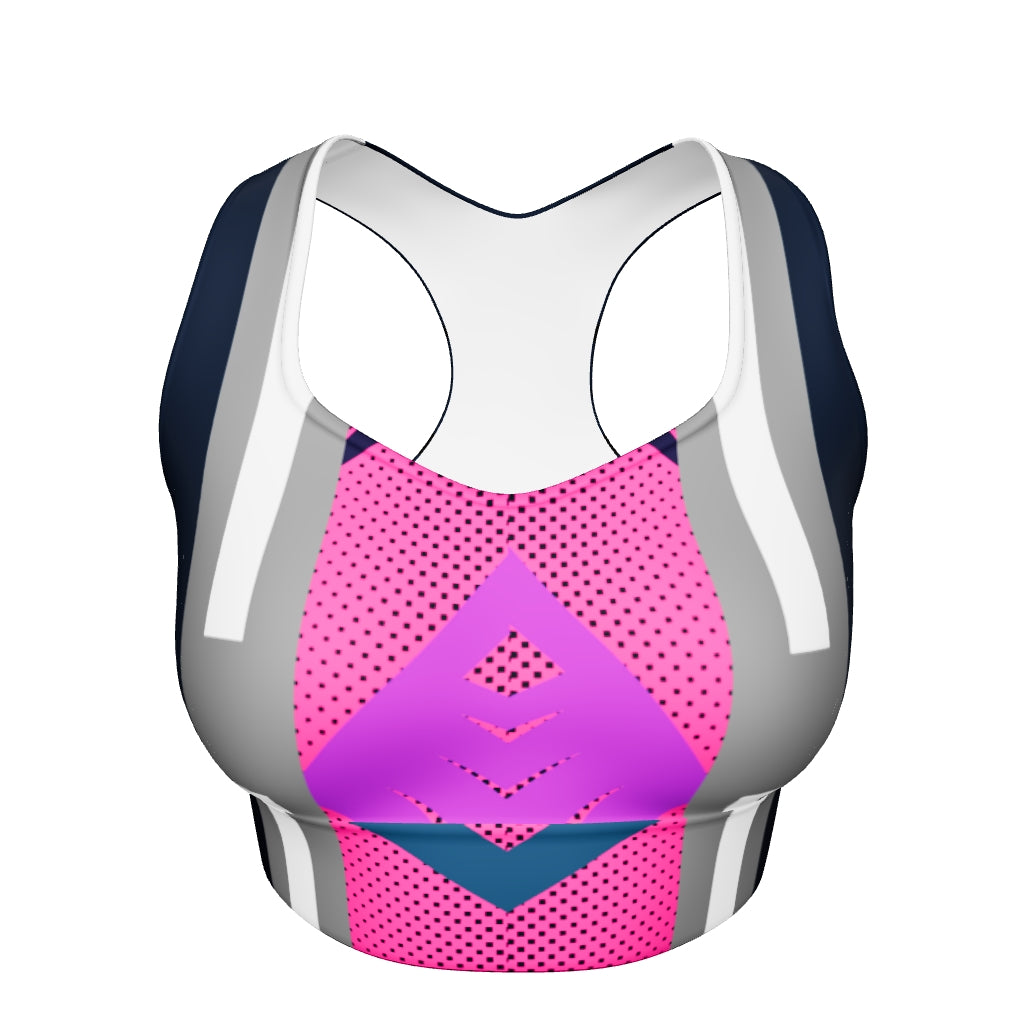 Midnight Abstract Sports Bra