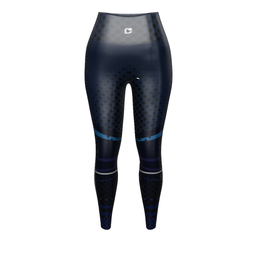 Midnight Abstract Yoga Leggings