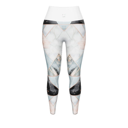 Pastel Marble Yoga Leggings