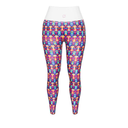 Pixel Art Yoga Leggings