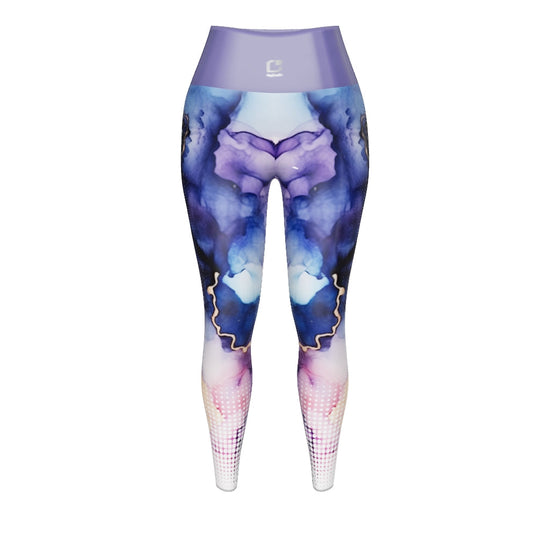 Watercolor Blast Yoga Leggings