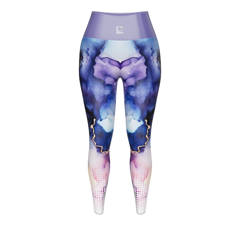 Watercolor Blast Yoga Leggings