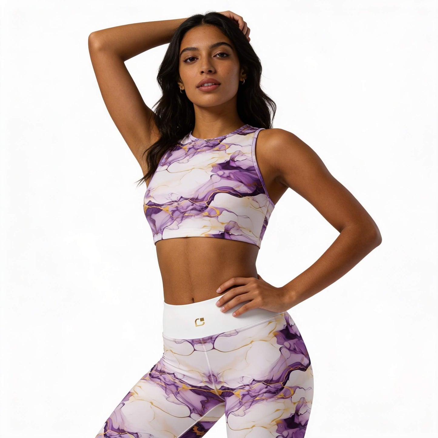 Paarsgouden Aquarel Yoga Legging