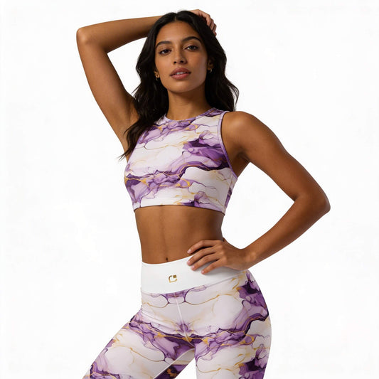 Paarsgouden Aquarel Yoga Legging
