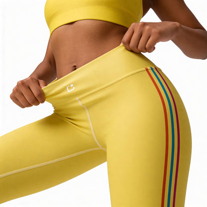 Tropical Wave Yoga Leggings